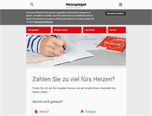 Tablet Screenshot of heizspiegel.de